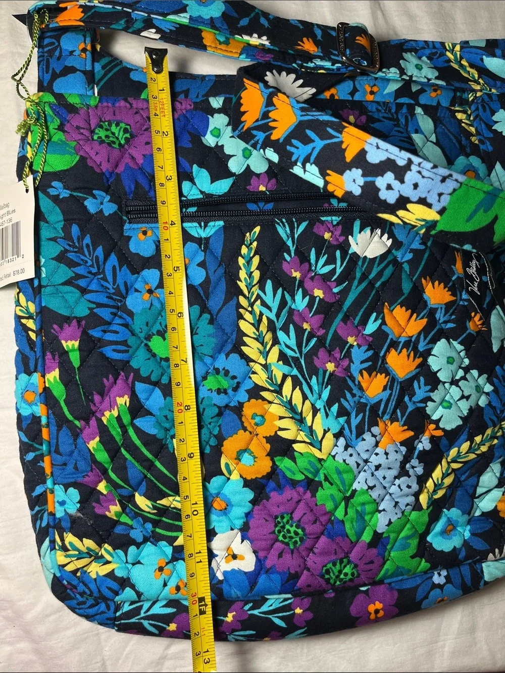 Vera Bradley NWT Mailbag in Midnight Blues pattern